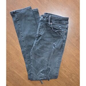 American Eagle Next Level Flex Distressed Slim Jeans Black 29x32